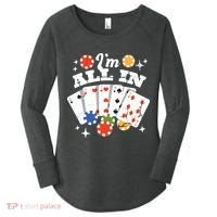 I'm All In Poker Cards Women's Perfect Tri Tunic Long Sleeve Shirt thumb 0