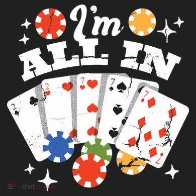 I'm All In Poker Cards 40oz Vacuum Insulated Stainless Steel Travel Tumbler