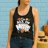I'm All In Poker Cards Women's Tank Top thumb 2
