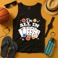 I'm All In Poker Cards Tank Top thumb 4