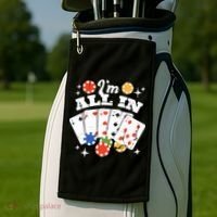I'm All In Poker Cards Golf Towel thumb 2