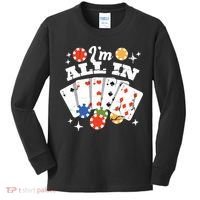I'm All In Poker Cards Kids Long Sleeve Shirt thumb 0
