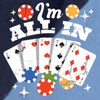 I'm All In Poker Cards Raglan Baseball Sleeve Shirt thumb 2