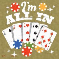 I'm All In Poker Cards Garment-Dyed Women's Muscle Tee thumb 6