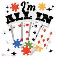 I'm All In Poker Cards Ceramic Ornament thumb 2