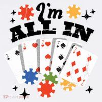 I'm All In Poker Cards Comfort Colors Garment-Dyed Hooded Sweatshirt thumb 2