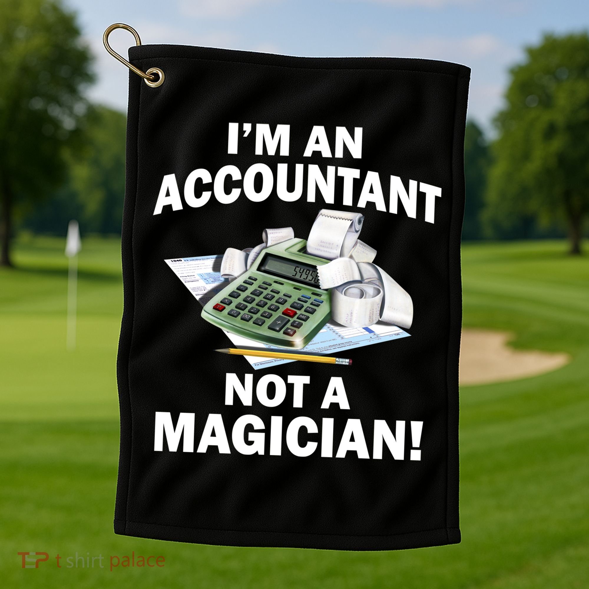 I'm An Accountant Not A Magician Golf Towel