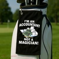I'm An Accountant Not A Magician Golf Towel thumb 2