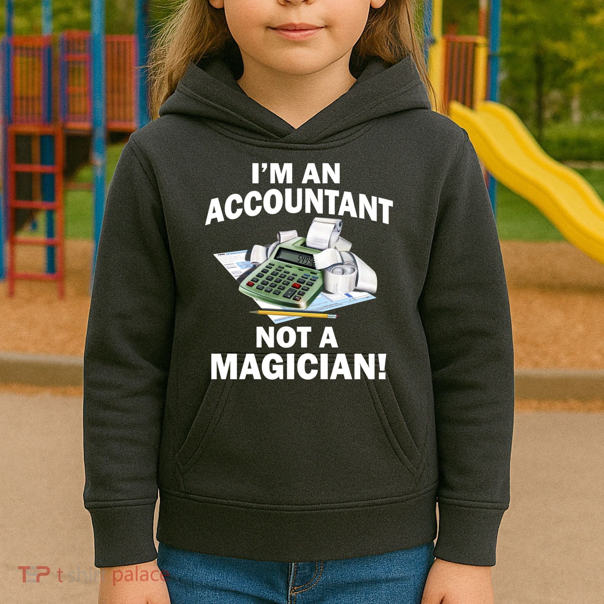 I'm An Accountant Not A Magician Kids Hoodie