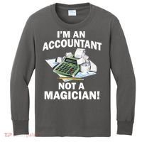 I'm An Accountant Not A Magician Kids Long Sleeve Shirt thumb 0