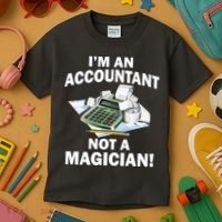 I'm An Accountant Not A Magician Kids T-Shirt thumb 3
