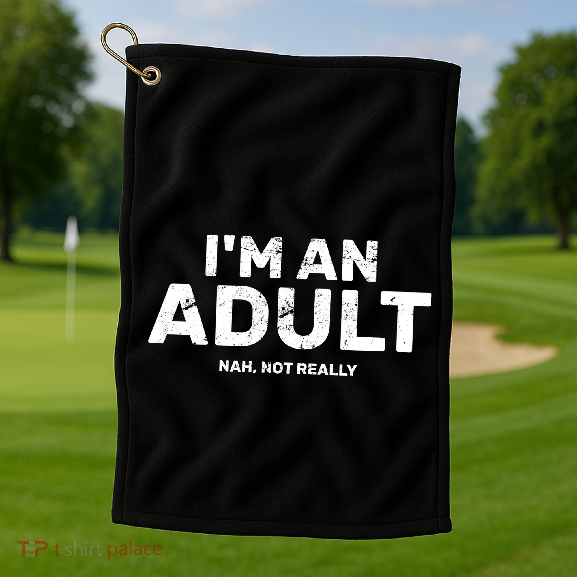 I'm An Adult Today Nah Not Really Golf Towel