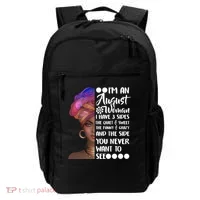 I'm An August Woman Cute Birthday Backpack thumb 0