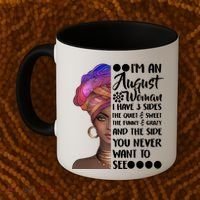 I'm An August Woman Cute Birthday Coffee Mug thumb 2