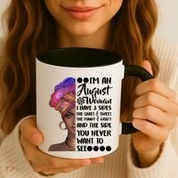 I'm An August Woman Cute Birthday Coffee Mug thumb 3