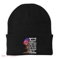 I'm An August Woman Cute Birthday Beanie thumb 0