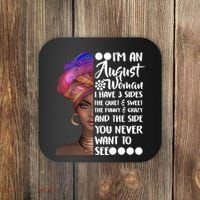 I'm An August Woman Cute Birthday Coaster thumb 0
