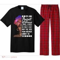 I'm An August Woman Cute Birthday Pajama Set thumb 0