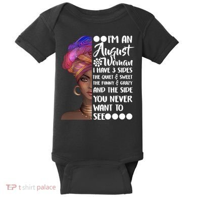 I'm An August Woman Cute Birthday Baby Bodysuit
