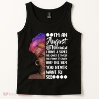 I'm An August Woman Cute Birthday Tank Top thumb 2
