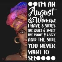 I'm An August Woman Cute Birthday Tank Top thumb 6