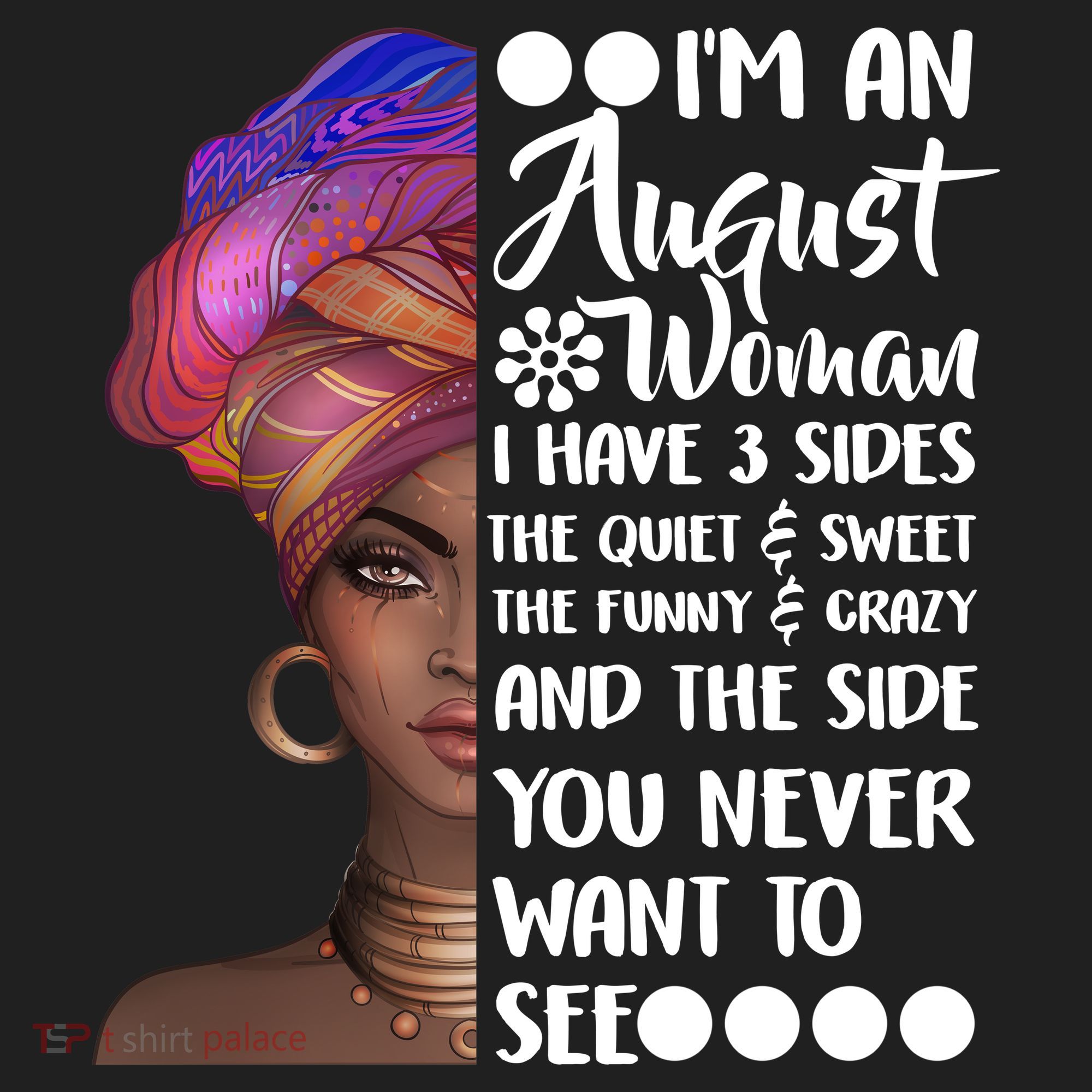 I'm An August Woman Cute Birthday Golf Towel