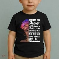 I'm An August Woman Cute Birthday Toddler T-Shirt thumb 2