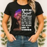 I'm An August Woman Cute Birthday Women's T-Shirt thumb 2