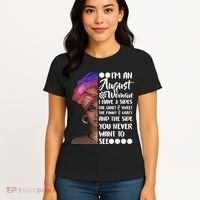 I'm An August Woman Cute Birthday Women's T-Shirt thumb 4