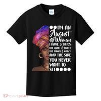 I'm An August Woman Cute Birthday Kids T-Shirt thumb 0