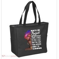 I'm An August Woman Cute Birthday Tote Bag thumb 2