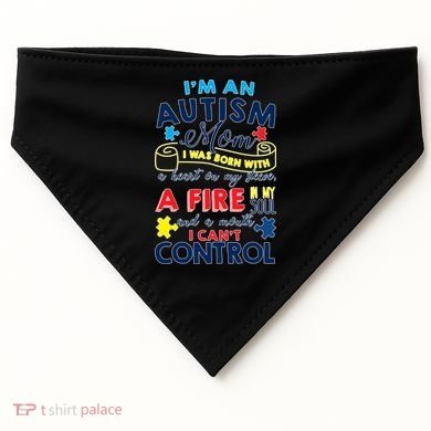 I'm An Autism Mom USA-Made Doggie Bandana