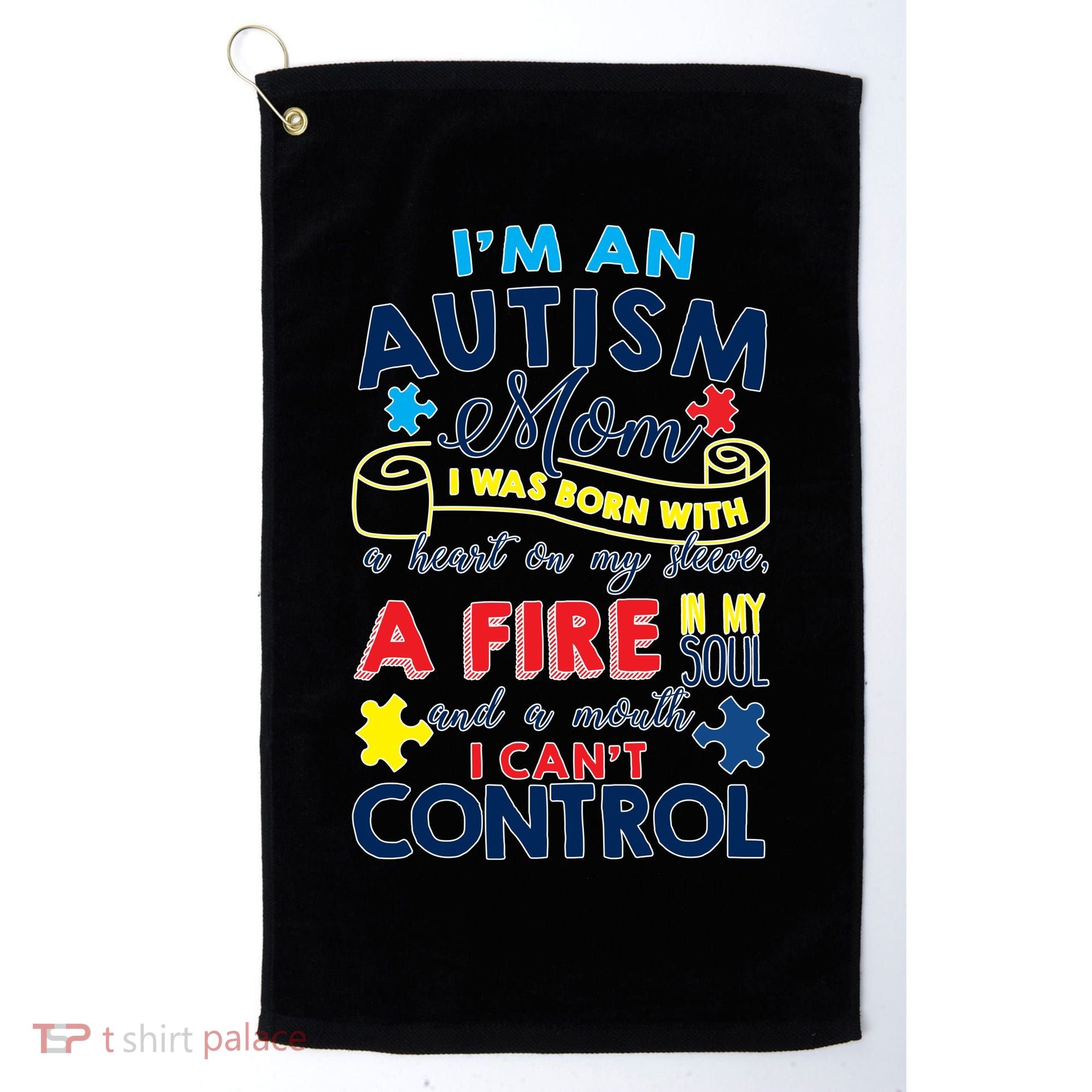 I'm An Autism Mom Golf Towel