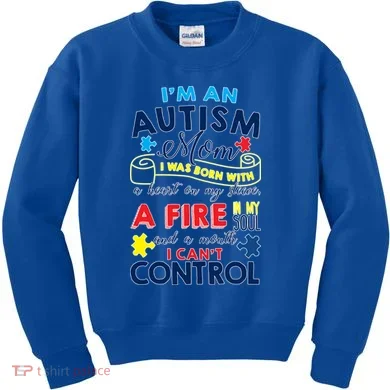 I'm An Autism Mom Kids Sweatshirt