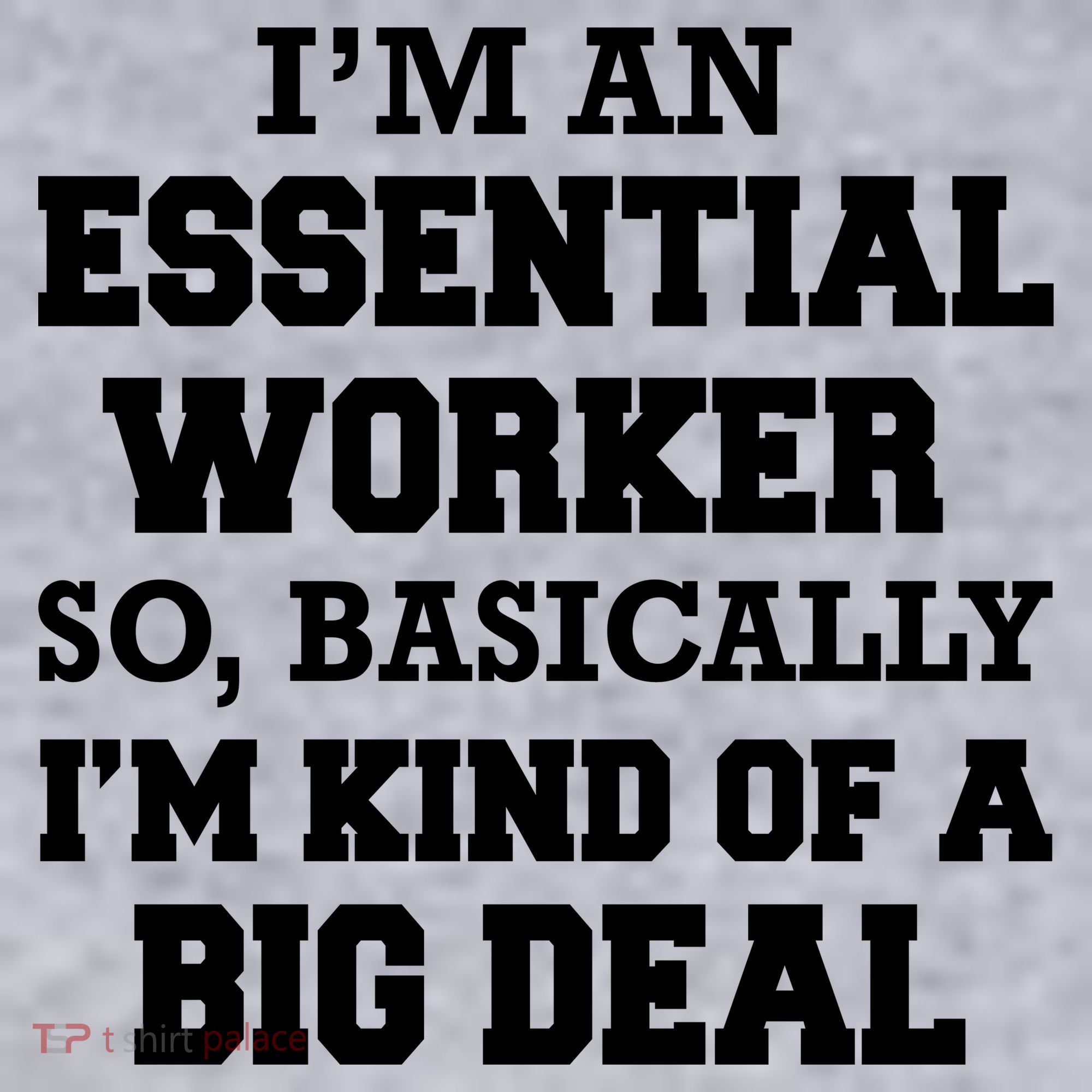 I'm An Essential Worker Kind Of A Big Deal Women's Racerback Cropped Tank