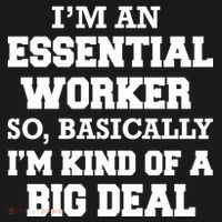 I'm An Essential Worker Kind Of A Big Deal Women's Hoodie thumb 2