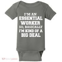 I'm An Essential Worker Kind Of A Big Deal Baby Bodysuit thumb 0