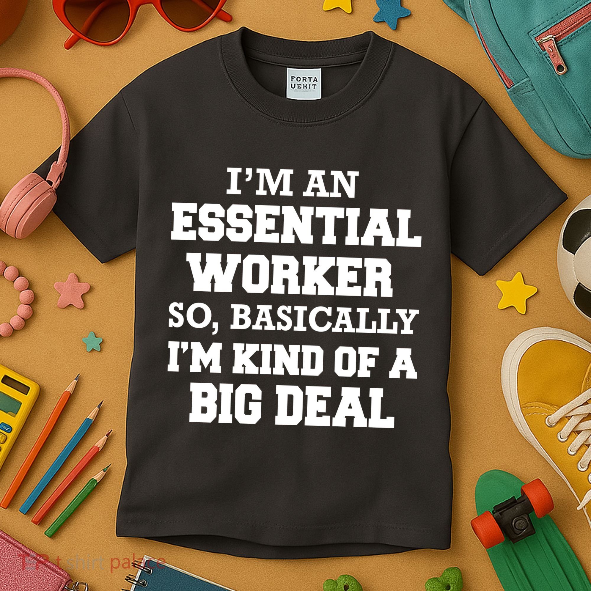 I'm An Essential Worker Kind Of A Big Deal Kids T-Shirt