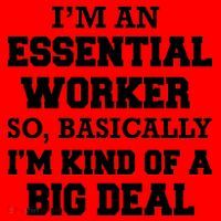 I'm An Essential Worker Kind Of A Big Deal Santa Hat thumb 1