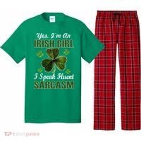 I'm An Irish Girl I Speak Fluent Sarcasm Pajama Set thumb 0