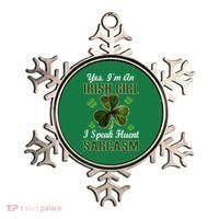 I'm An Irish Girl I Speak Fluent Sarcasm Ornament thumb 0