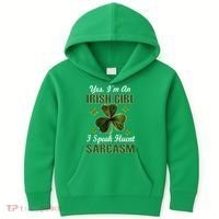 I'm An Irish Girl I Speak Fluent Sarcasm Kids Hoodie thumb 0
