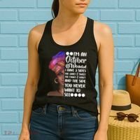 I'm an October Woman Women's Tank Top thumb 2