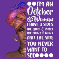 I'm an October Woman Women's Long Sleeve Shirt thumb 2