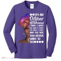 I'm an October Woman Kids Long Sleeve Shirt thumb 0