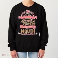 I'm An October Woman Heart Fire Soul Women's Sweatshirt thumb 0