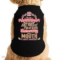 I'm An October Woman Heart Fire Soul Doggie Tank thumb 0