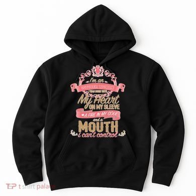 I'm An October Woman Heart Fire Soul Hoodie