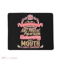 I'm An October Woman Heart Fire Soul Mousepad thumb 0