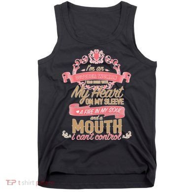 I'm An October Woman Heart Fire Soul Tank Top